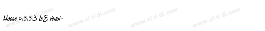 Hooge 0553 LeS versi字体转换